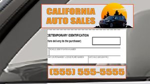 Custom Report of Sale Sticker 5.5" X 4.5" - ROS( Min. 500 Stickers)