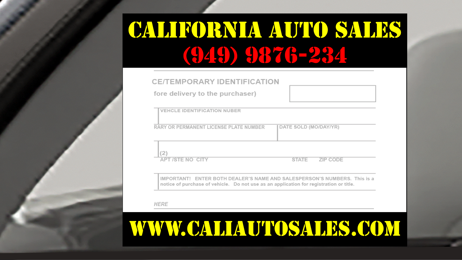 Custom Report of Sale Sticker 5.5" X 4.5" - ROS( Min. 500 Stickers)